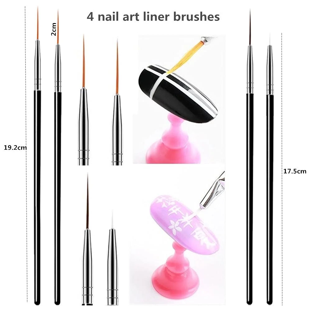 Nails Things Brushes For Manicure Set Nails Art Accessories Tools Kits Nail Supplies For Professionals Manicure Set