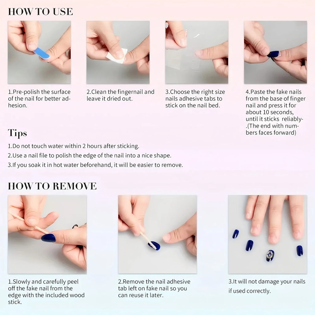 10pcs Handmade Pressed Foot Nails Art, Nice Fake Toenails, Pink Flowers Blooming Gently And Luxuriously, Perfect For Women