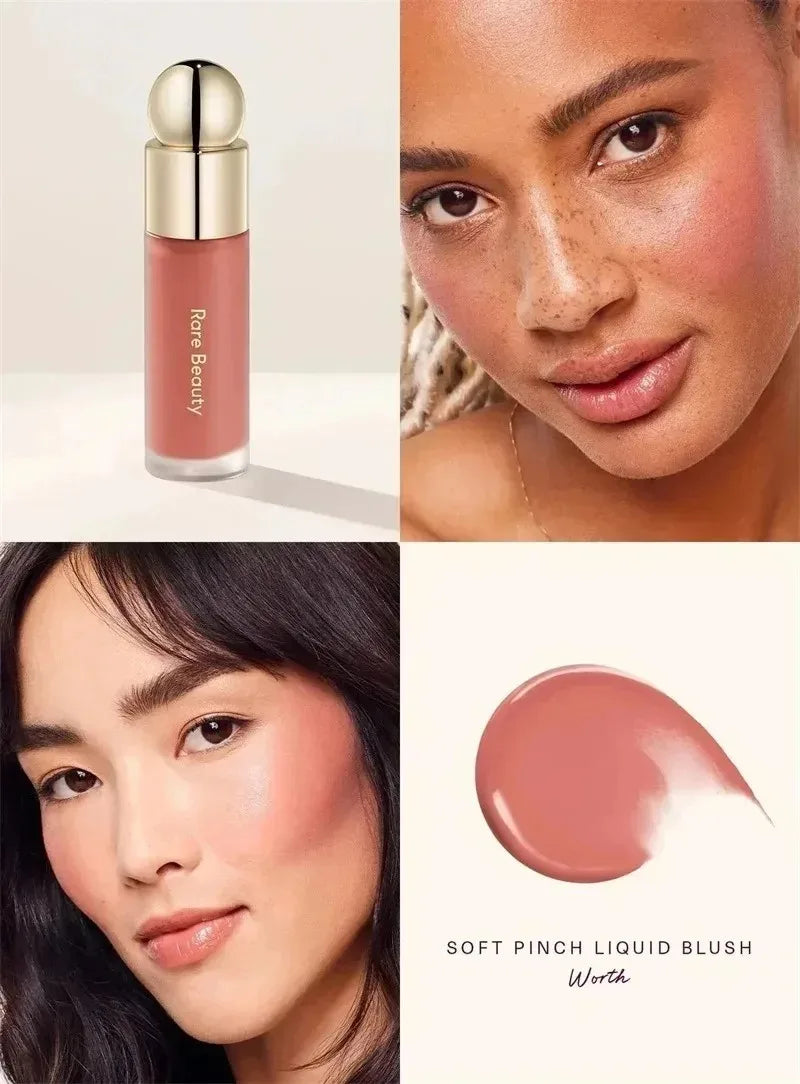 Rare Beauty Butter Lip Balm Liquid Blush Smoothly Long Lasting Plump Makeup Hope Love Virtue Happy Wonder Worth Brand Cosmetic