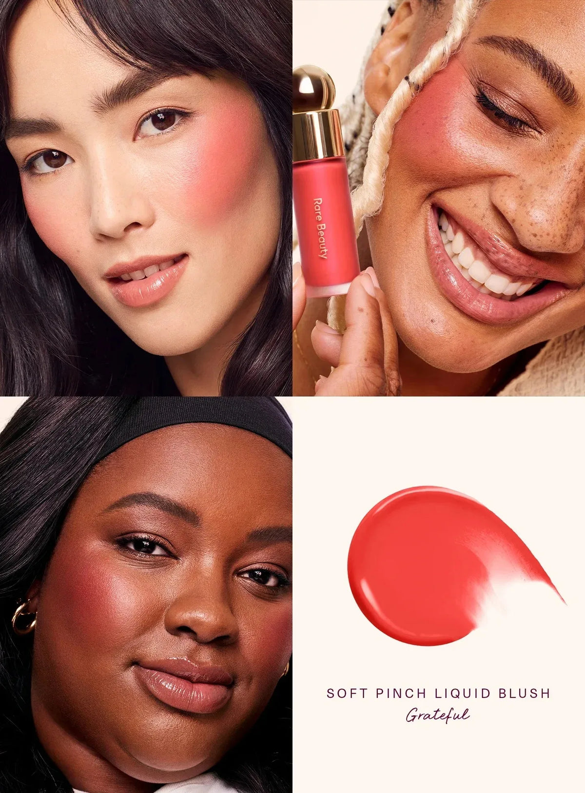 Rare Beauty Hope Grateful Happy Joy Lucky Love Encourage Believe Virtue Worth Blush  Plump Seamless Long Lasting Seamless Makeup