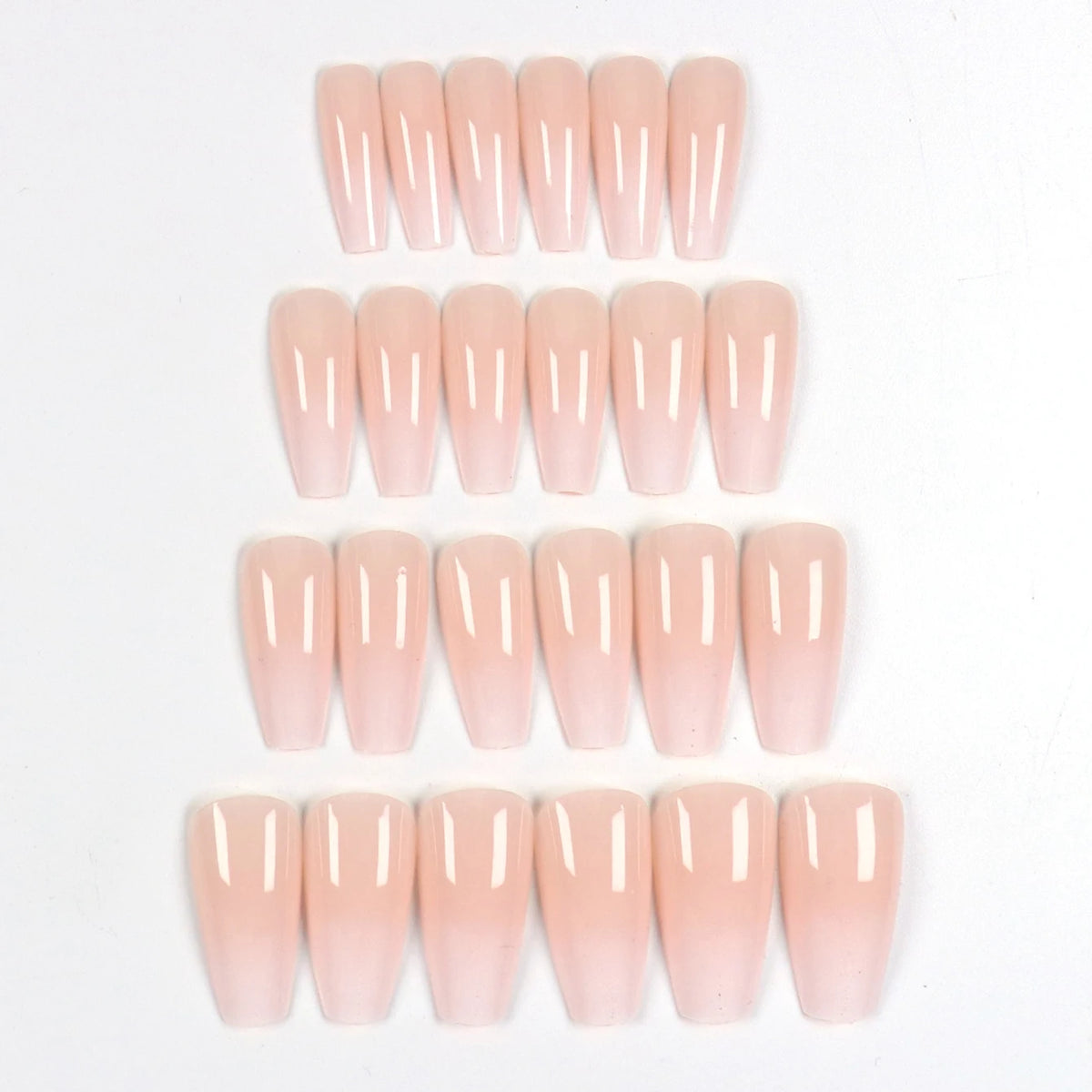24 PCs Fake Nails with 1 Nail Glue and 1 Nail File