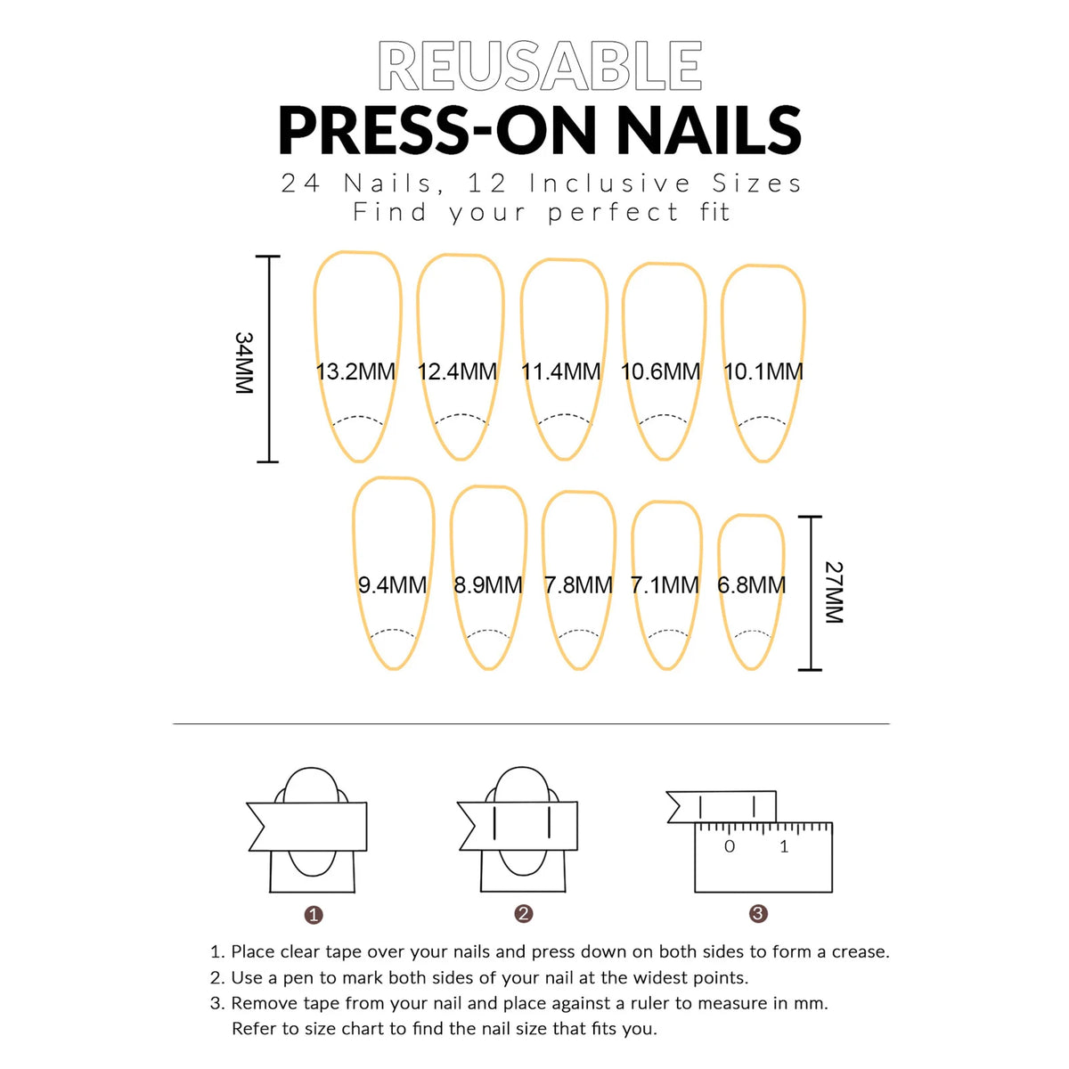 24PCS False Nails Long Pointed False Nails French Tip Pink Manicure Nail Tips Women Daily Wear Wearable False Nails Woman