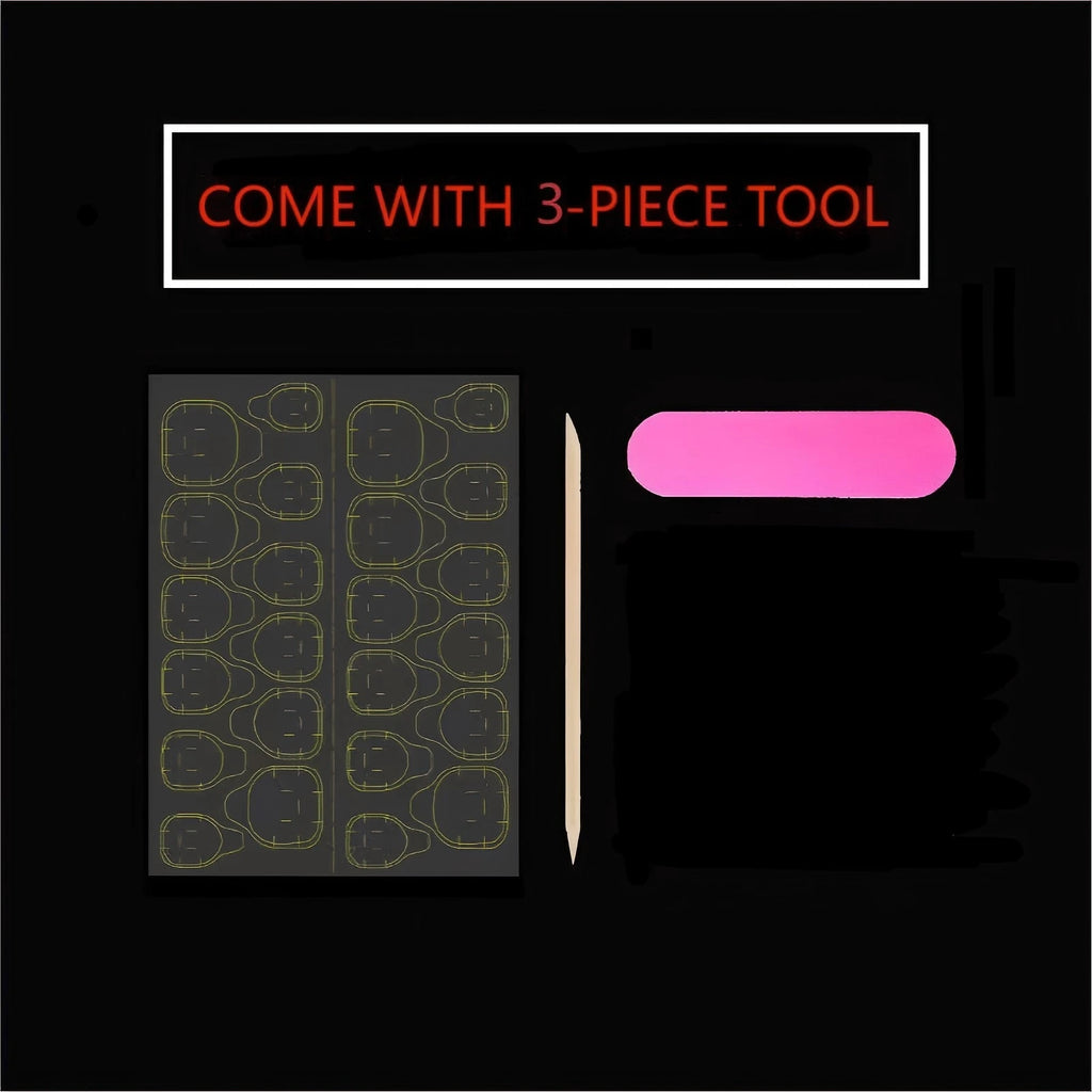 10pcs Handmade Pressed Foot Nails Art, Nice Fake Toenails, Pink Flowers Blooming Gently And Luxuriously, Perfect For Women