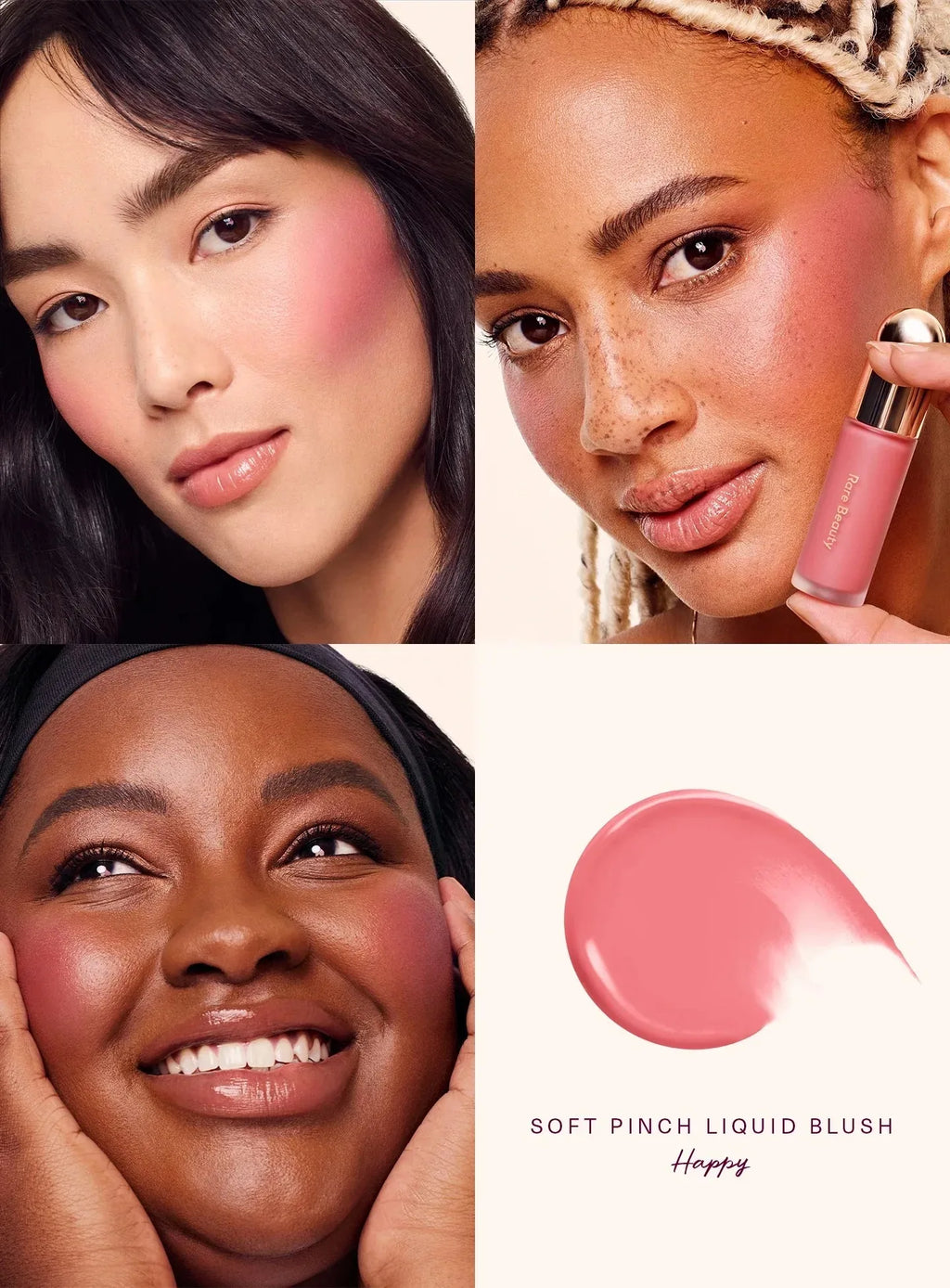 Rare Beauty Hope Grateful Happy Joy Lucky Love Encourage Believe Virtue Worth Blush  Plump Seamless Long Lasting Seamless Makeup