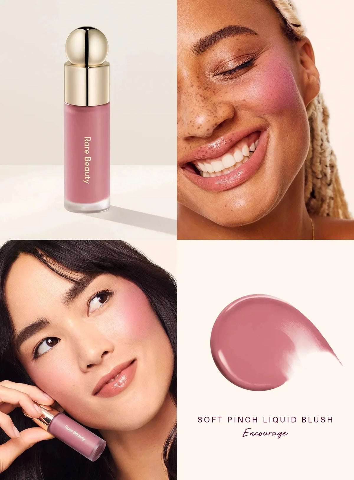 Rare Beauty Hope Grateful Happy Joy Lucky Love Encourage Believe Virtue Worth Blush  Plump Seamless Long Lasting Seamless Makeup
